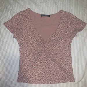 brandy melville floral gina top